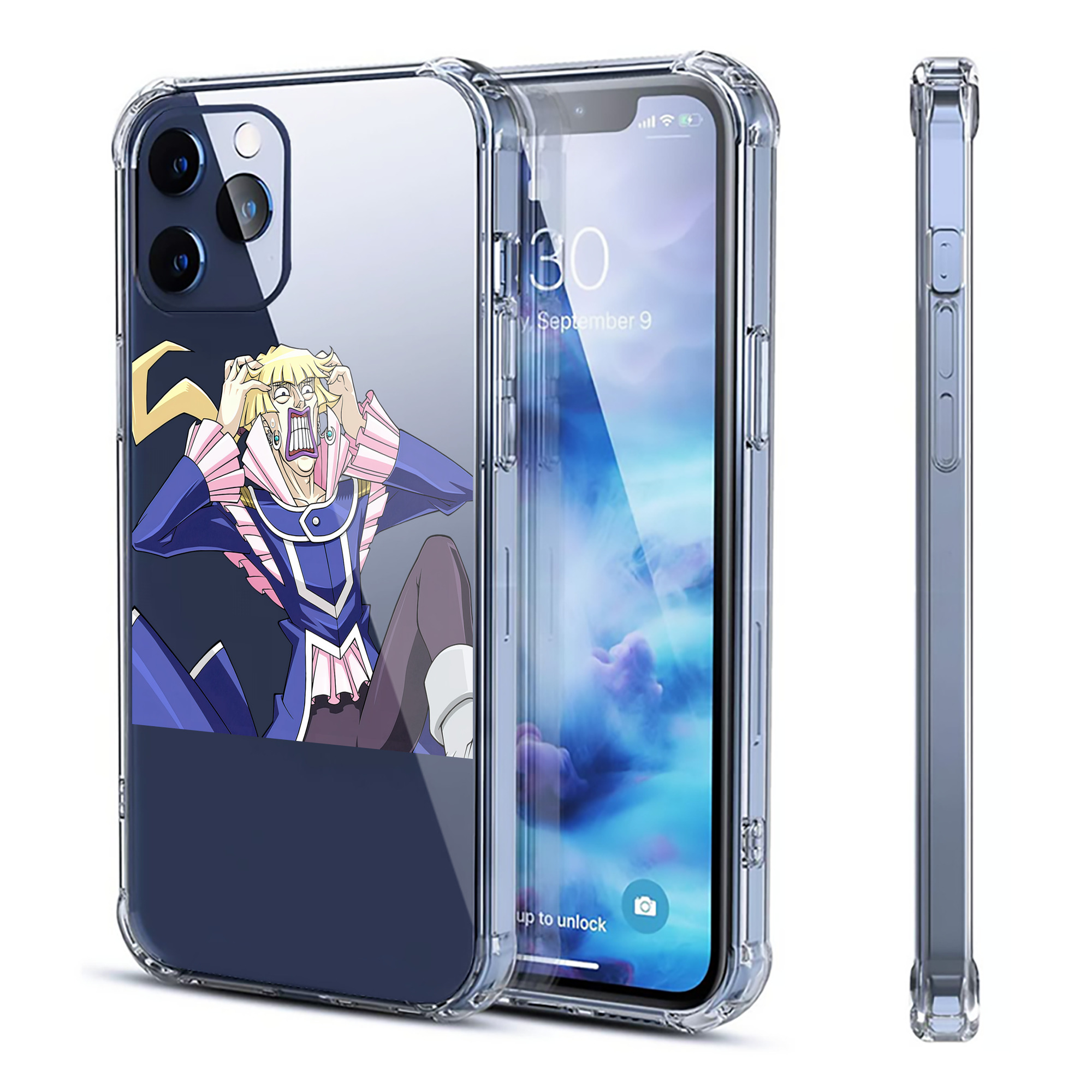 （画像用） 遊☆戯☆王 Yu-Gi-Oh! 【iPhone 12シリーズ対応】透明スマホケース（クリアソフトケース）